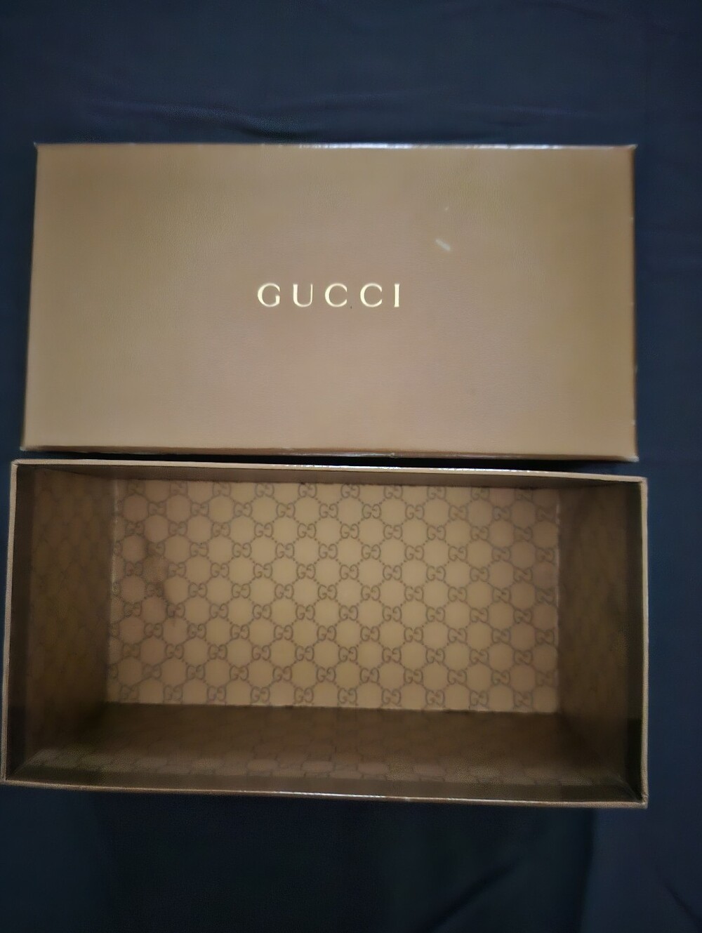 Gucci Brown Eyeglass Box with Gold Logo